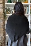 Nora Knit Shawl Black